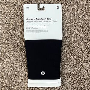 Lululemon Athletica Black Wrist Band Set of 2